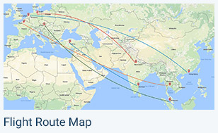 Flight Route map